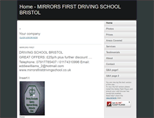 Tablet Screenshot of mirrorsfirstdrivingschool.co.uk